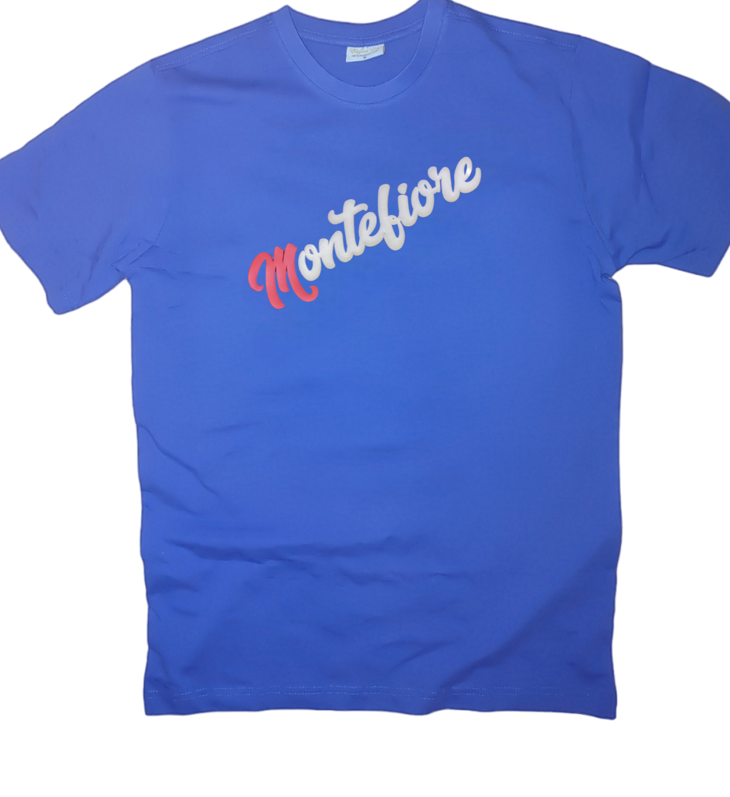 Royal blue short sleeve t-shirt with Pink M