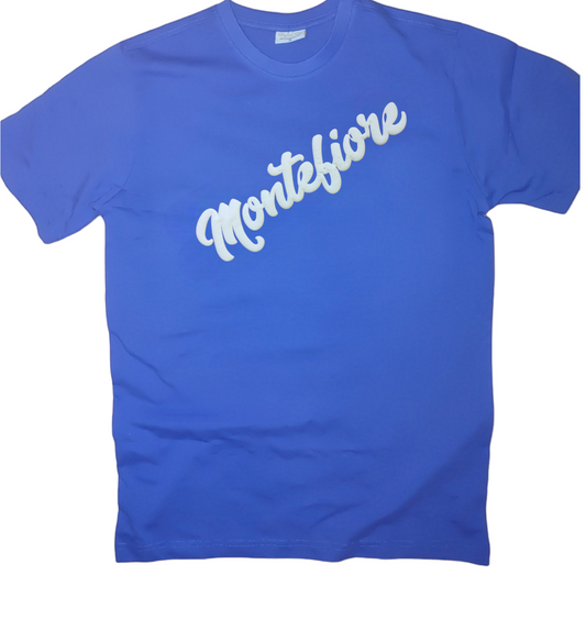 Royal blue t-shirt with white Logo