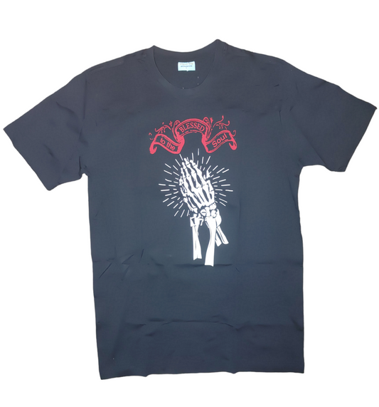 Black " Blessed To The Soul " Short Sleeve T-shirt