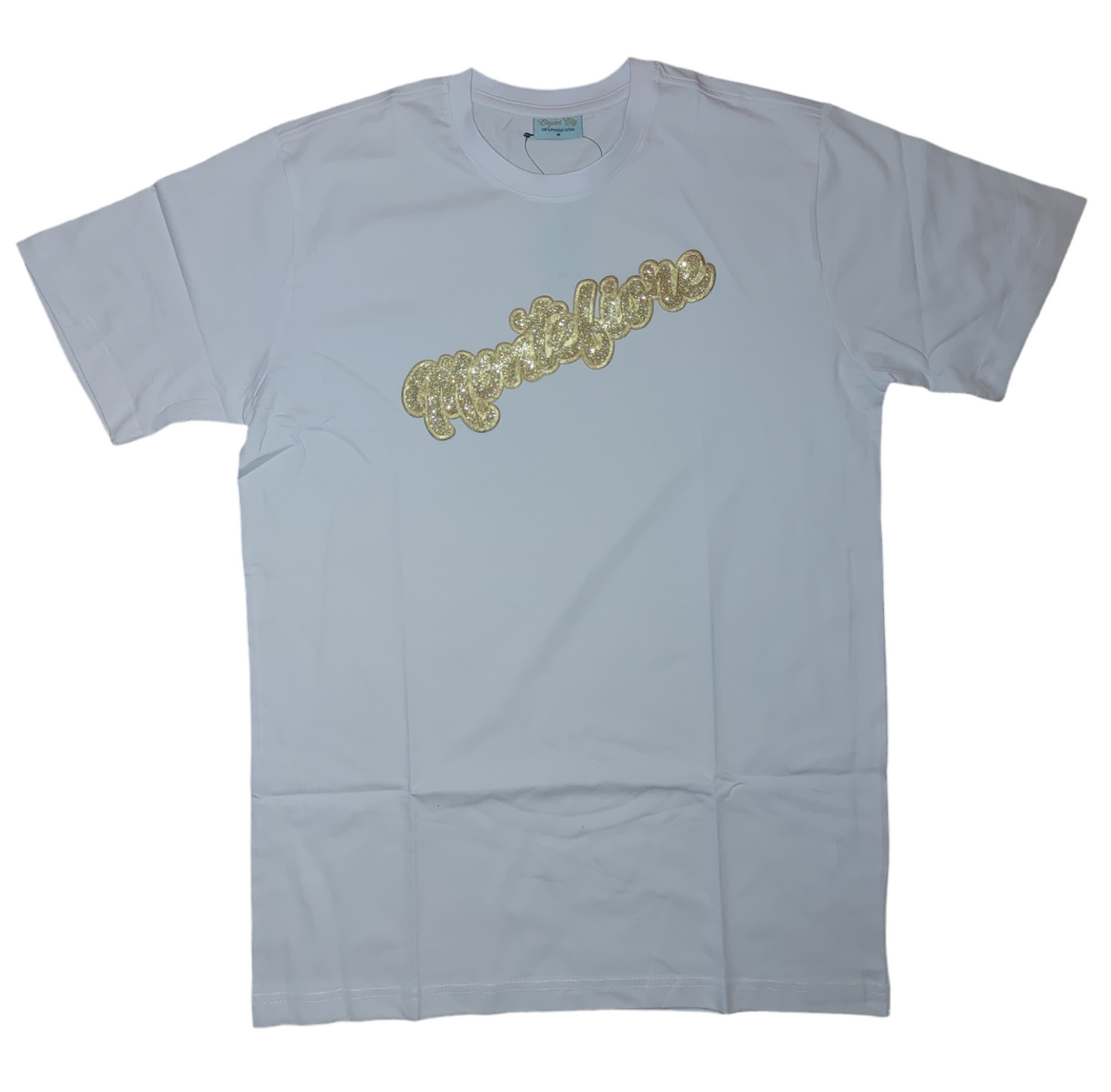 Gold on Gold White short sleeve Tshirt